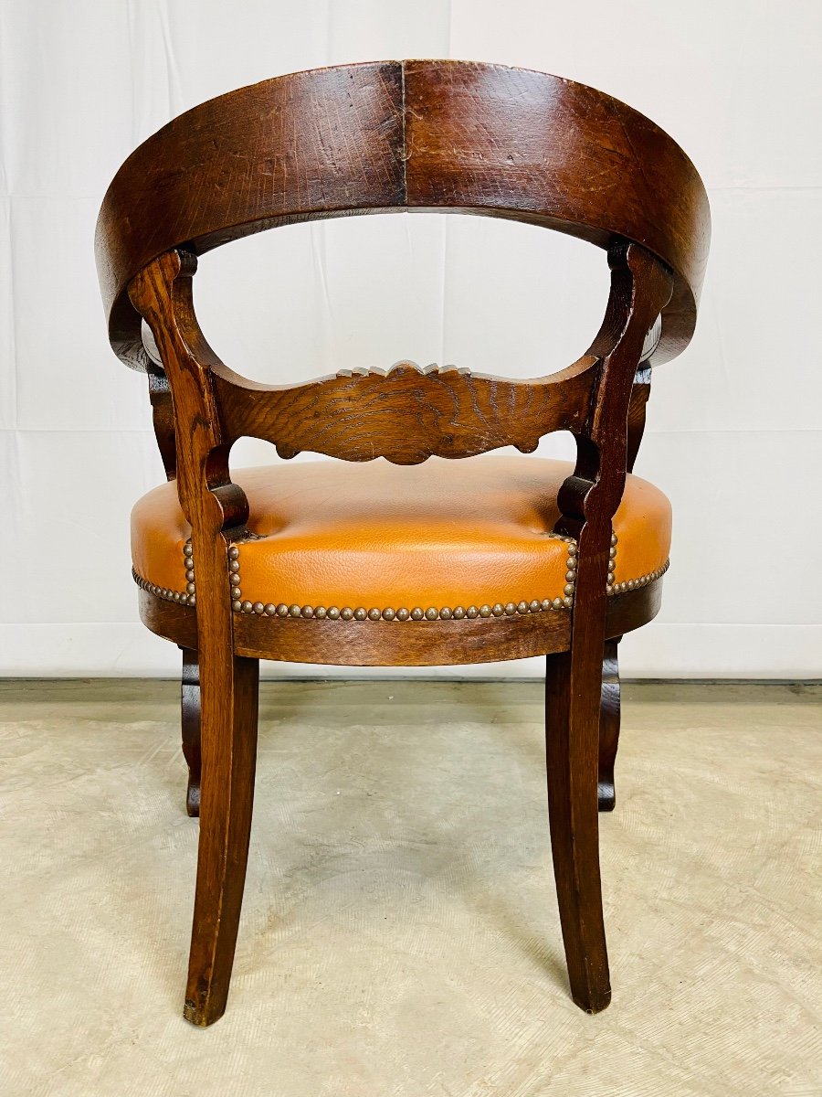 Fauteuil De Bureau - XIX ème Siècle. -photo-3